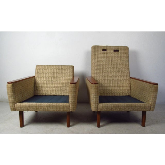 Mid-Century "Mama and Papa" Danish Armchairs - a Pair For Sale - Image 4 of 10