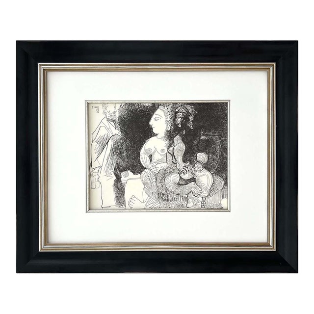1980s Picasso Gravure Apollinaire Les Onze Mille Verges 1 Framed For Sale