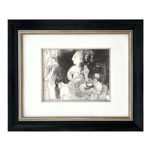 1980s Picasso Gravure Apollinaire Les Onze Mille Verges 1 Framed