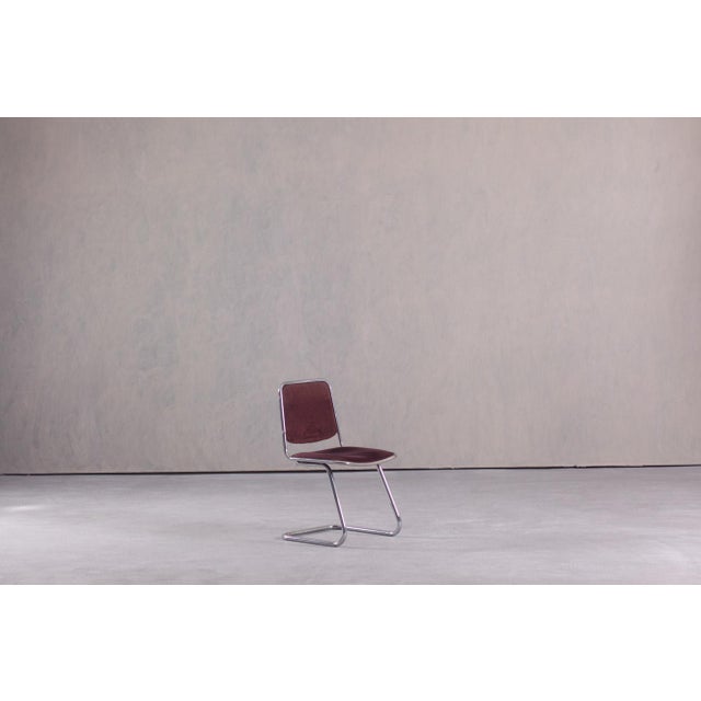 Vintage Tubular Steel Dining Chair, Italy, 1970s For Sale - Image 11 of 11