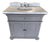 Rh St. James Single Vanity With Italian Carrara Marble Countertop For Sale
