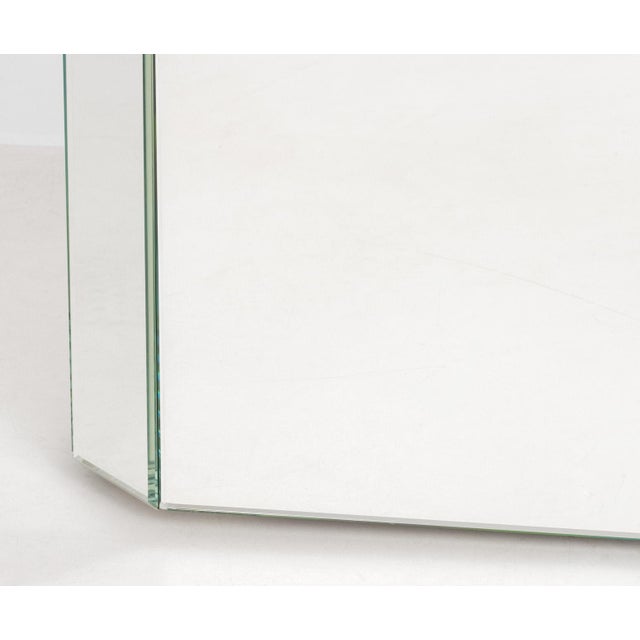 Modern Mirrored Pedestal Tables, Pair For Sale - Image 4 of 6