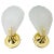 Brass 1980s Shell Shaped Brass and Glass Wall Lamps - a Pair For Sale - Image 8 of 8