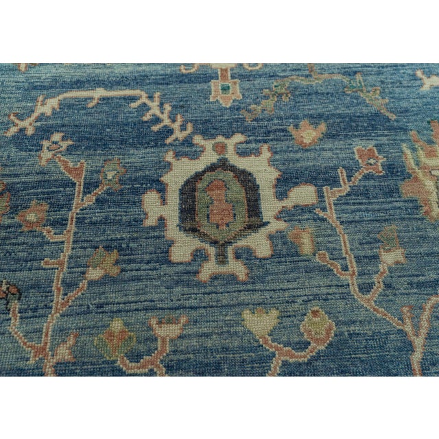 Turkish Oushak Old Wool Rug 9'3" x 12'5" #20014 For Sale - Image 4 of 8