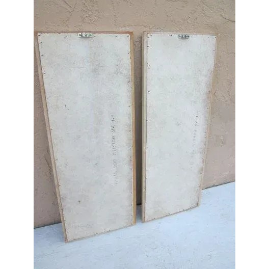 Vintage Hollywood Regency Style Thomasville Mirror White Rectangle Set of Two Style: Hollywood Regency Color: White...