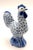 Ceramic Vintage Fishnet Design Ceramic Porcelain Rooster by Andrea Sadek For Sale - Image 7 of 9