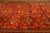 Textile 1890s Antique Warm Red Ground Floral Knotted Wool Persian Sultanabad Carpet Rug For Sale - Image 7 of 8