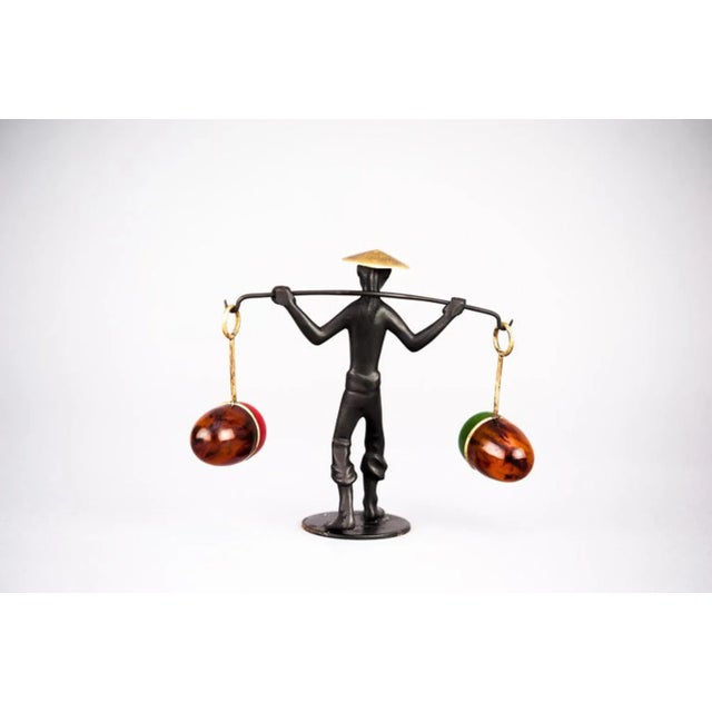 Salt and Pepper Shaker Holder Chinese Figurine by Richard Rohac Original condition. This piece has an attribution mark, I...