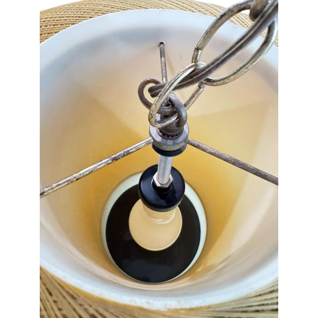 1960s Mid-Century Modern Spun Fiberglass Swag Lamp For Sale - Image 10 of 16