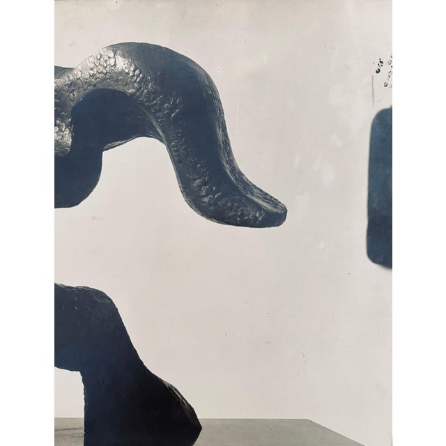 Marc Vaux, Vintage Silver Gelatin Photograph Jacques Lipchitz Bronze Sculpture Photo Signed, 1933 For Sale - Image 4 of 8