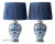 Royal Delft Blue and White Table Lamps, 1905, Set of 2 For Sale