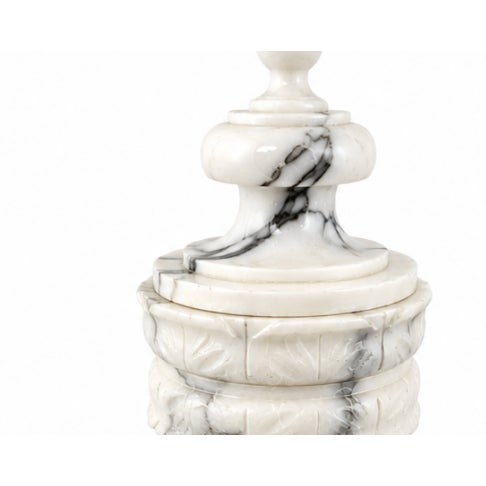 Italian Vintage Italian-Style Marble Urn Lamp For Sale - Image 3 of 5