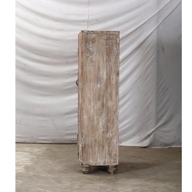 Antique Anglo-Indian Teakwood Small Armoire For Sale - Image 4 of 7
