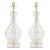 Pair of 1960s Heavy Tornado Glass Murano Lamps For Sale