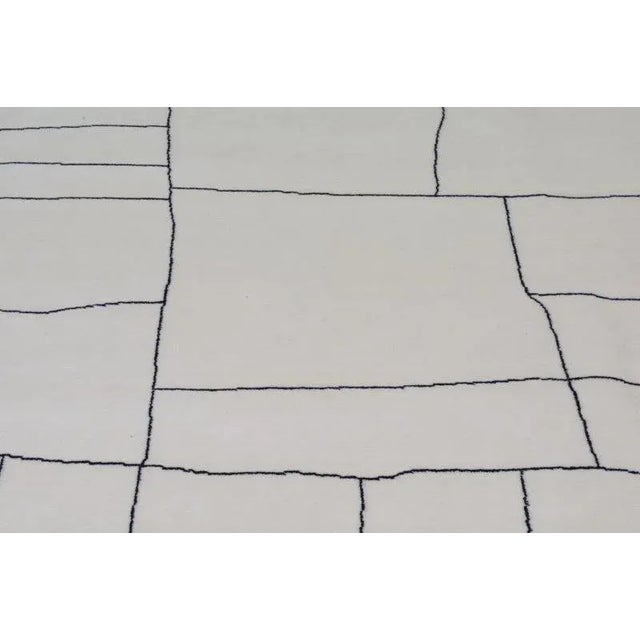 Moroccan Moroccan Azilal Hand Knotted Wool Rug,8'1"X10' For Sale - Image 3 of 6