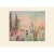 A stunning vintage First Edition offset lithograph, print, after neo-impressionist painting "Paysage de Venise" (Venice...