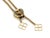 Mid 20th Century Heart Slide 14k Gold Pendant Tube Filigree Chain Tassel Necklace For Sale - Image 4 of 5