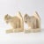 Beige Art Deco Crackle Glaze Elephant Bookends, 1930s, Set of 2 For Sale - Image 8 of 11
