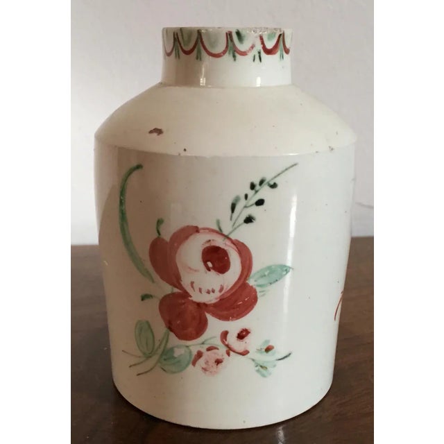 White 18th Century English Staffordshire Pearlware Tea Caddy For Sale - Image 8 of 10