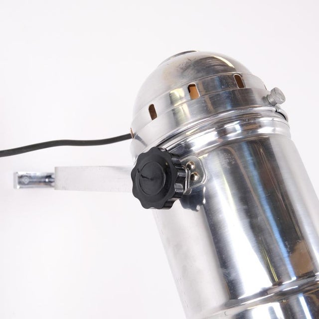 Vintage Spotlight Lamp in Polished Aluminium, 1950s For Sale - Image 3 of 10