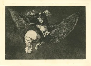 Francisco Goya, Disparate Volante, 1875, Etching