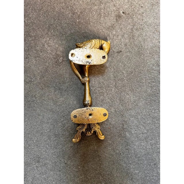 Golden Decorative Bird Door Handle For Sale - Image 4 of 5