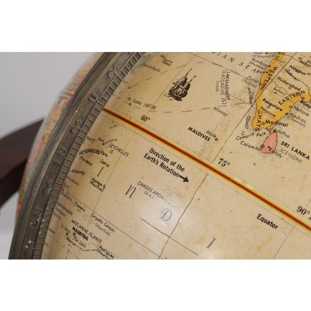Maitland Smith Replogle Globe on Mahogany Stand For Sale - Image 12 of 16