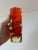 Red Red and Yellow Murano Glass Block Vase from Vetreria Artistica Oball For Sale - Image 8 of 11