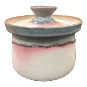 Signed Herb Cohen Rare Large Lidded Stoneware Pottery Crock