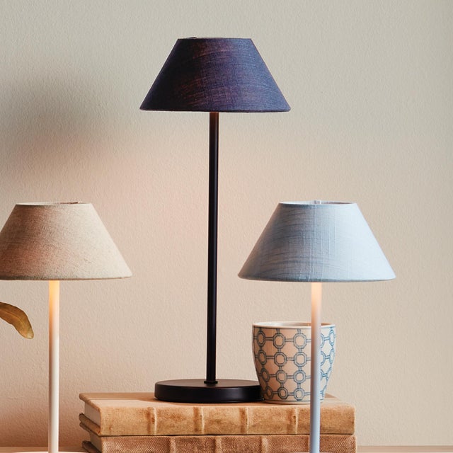 Alluna Cordless Led Lamp 14" - Navy For Sale - Image 9 of 9