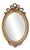 19th Century Napoleon III French Oval Gilded Mirror with Love Knot For Sale