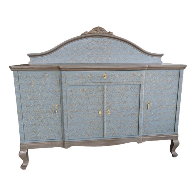 Antique Italian Oak Sideboard For Sale