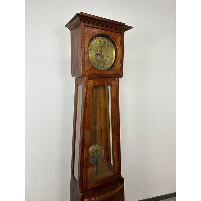 Art Nouveau Longcase Clock, 1890s For Sale - Image 4 of 17