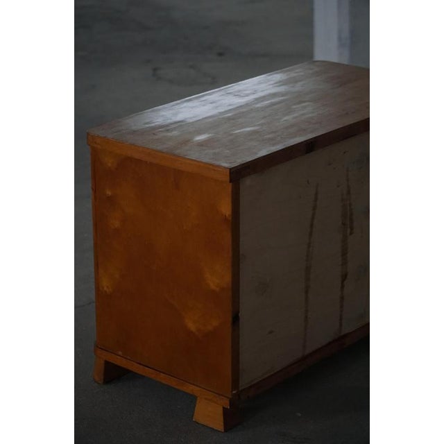 Scandinavian Art Deco Chest of Drawers in Birch, 1930s For Sale - Image 18 of 18