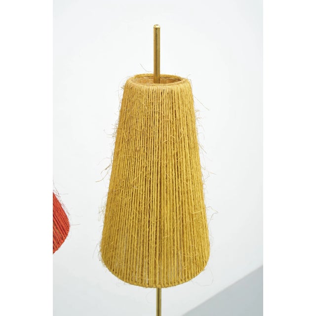 Floor Lamp with a Brass Base, 1950s For Sale - Image 5 of 10