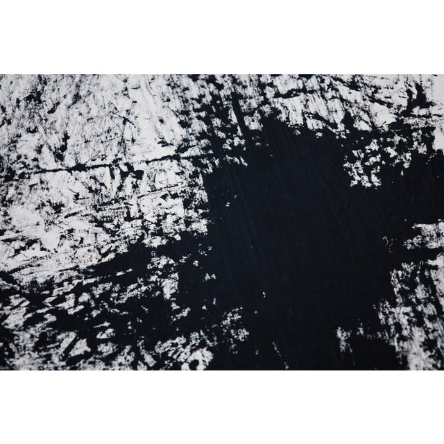 "Movement in Black and White 4" Contemporary Original Abstract Painting by Simon Findlay For Sale - Image 15 of 15