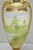 Antique Nippon Hand Painted Twin Handled Gold Gilt Lake & Swan Scene Bolted Vase For Sale - Image 11 of 17