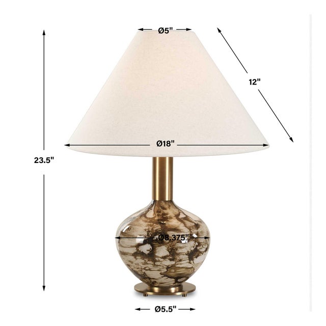 Traditional Montagu Dark Brown Table Lamp For Sale - Image 3 of 8