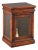 Vintage Solid Wood Locking Accent Cabinet With Engraved Metal Panels For Sale