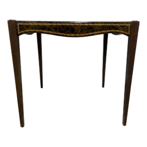 1920s Antique Barnard and Simonds Tooled Leather Card Table