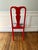 Queen Anne Early 20th Century Chinese Red Lacquer Queen Anne Style Vintage Chairs For Sale - Image 3 of 4