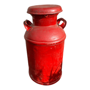 Vintage Milk Can Painted
