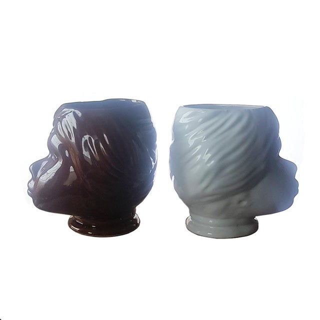 Mid 20th Century Italian Testa di Moro Vases, 1960s, Set of 2 For Sale - Image 5 of 9