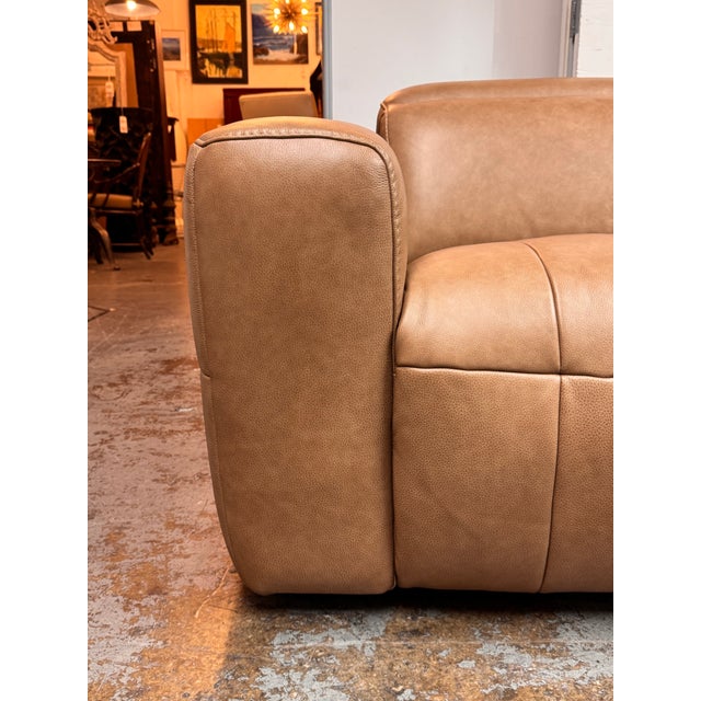 Animal Skin Living Spaces Miles Power Recliner Sofa, Set For Sale - Image 7 of 12