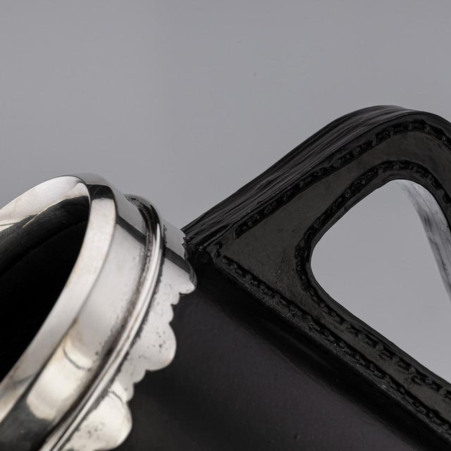 20th Century Silver & Royal Doulton Blackjack Mug, Asprey & Co, c.1941 For Sale - Image 6 of 14