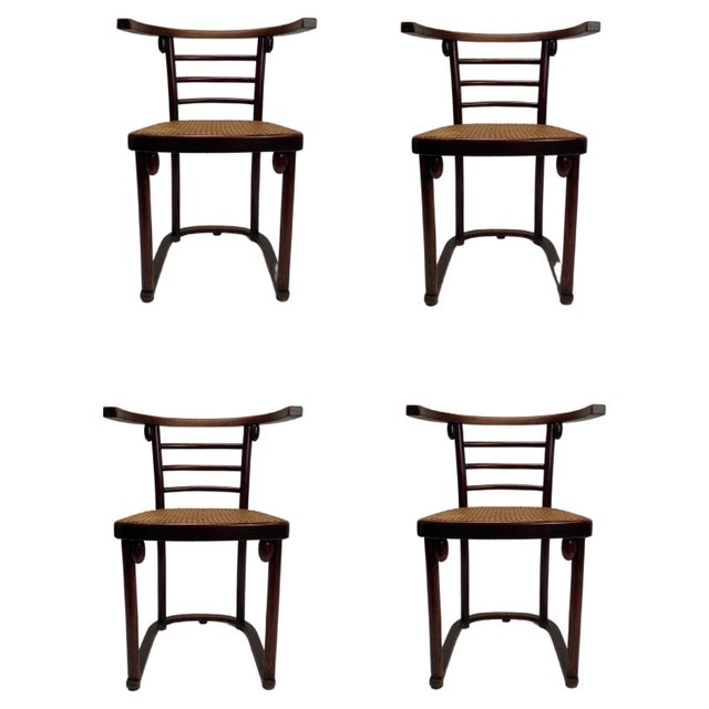 Brown Chair Mod. Bat attributed to Josef Hoffmann for Thonet, 1890s For Sale - Image 8 of 8