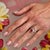 2010s Natural Ruby Diamond Ring 6.5 14k W Gold 2.32 TCW Certified For Sale - Image 5 of 18