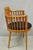 Vintage Postmodern Maple Wood Spindle Barrel Back Tapered Leg Lounge Arm Chair For Sale - Image 9 of 12