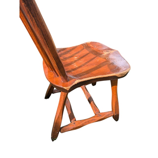 Vintage Hunt Country Furniture Handcrafted Spindle-Back Dining Chairs - Set of 56 For Sale - Image 9 of 18