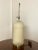Metal Art Deco Cream Glass Reverse Painted Table Lamp Base For Sale - Image 7 of 12